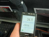 On approach to Southsea, still doing 34mph